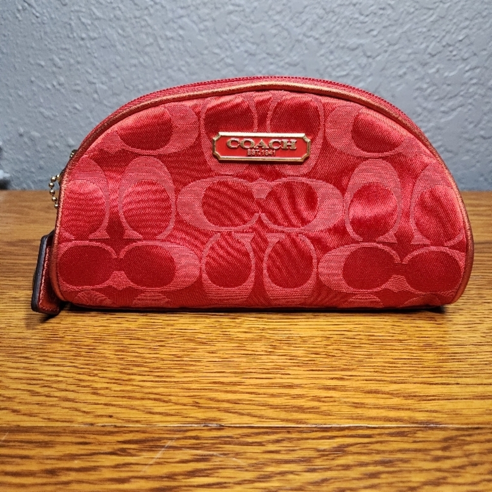 Coach x estee lauder cosmetic pouch - Picture 2 of 13